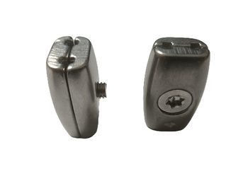 Zacisk beczułkowy na linę stal kwasoodporna A4