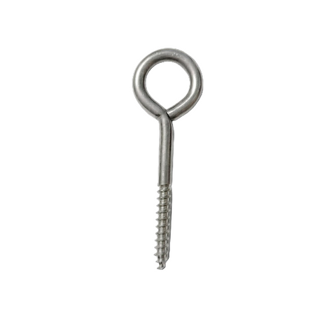 Wkręt z oczkiem stal kwasoodporna gat. A2 - srebrny