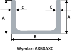 Ceownik aluminiowy - konstrukcyjny PA38 L-2000