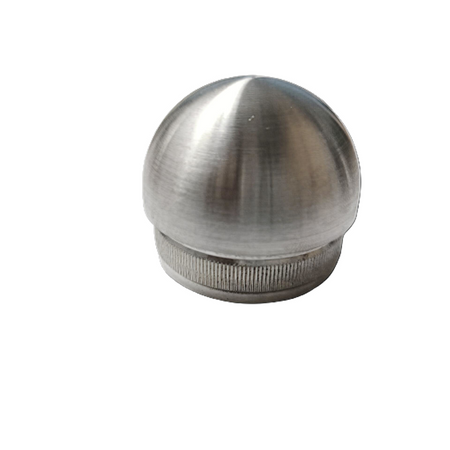 Zaślepka poręczy półkula 42,4 mm - szlif stal kwasoodporna A4