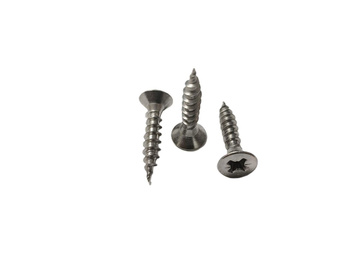 Wkręt do drewna M4,5 łeb stożkowy - krzyżak stal kwasoodporna gat. A2