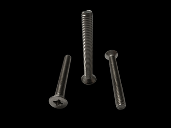 Śruba łeb stożkowy M6 - srebrna, stal kwasoodporna gat. A2