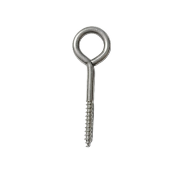 Wkręt z oczkiem stal kwasoodporna gat. A2 - srebrny