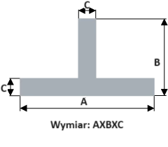 Teownik aluminiowy - konstrukcyjny PA38 L-2000