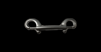 Karabińczyk podwójny stal kwasoodporna A2