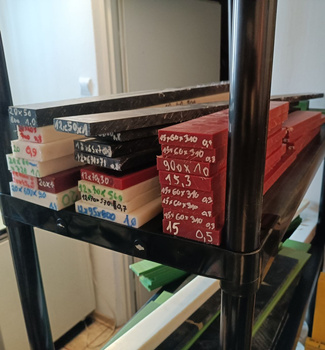 Płyta boramid czerwona - formatki