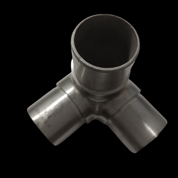 Trójnik do rury 42,4 kątowy szlif stal kwasoodporna A4