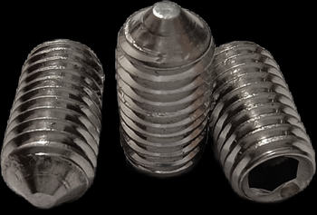 Wkręt dociskowy stożkowy na imbus M4 stal kwasoodporna gat. A2