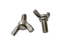 Śruba motylkowa M12  - srebrna, stal kwasoodporna gat. A2