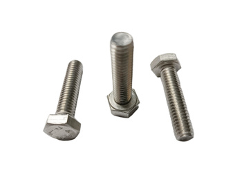 Śruba łeb sześciokątny M10 - srebrna, stal kwasoodporna gat. A2