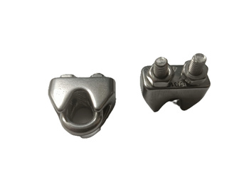 Zacisk kabłąkowy na linę stal kwasoodporna A4