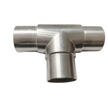 Trójnik do rury 42,4 prosty szlif stal kwasoodporna A4