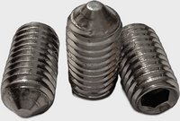 Wkręt dociskowy stożkowy na imbus M2,5 stal kwasoodporna gat. A2