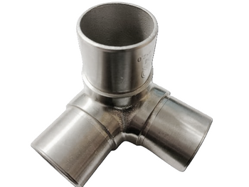 Trójnik do rury 42,4 kątowy szlif stal kwasoodporna A4